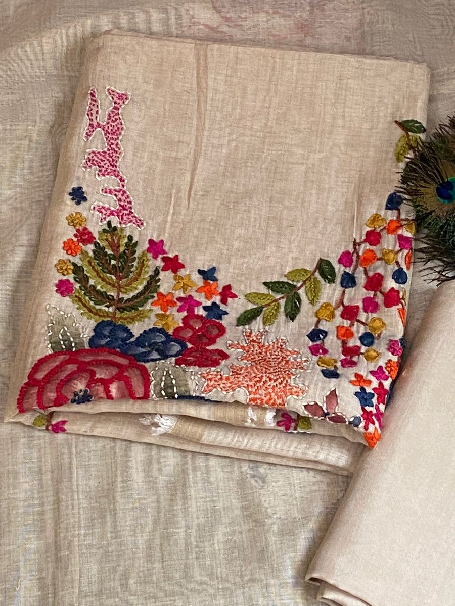 Jamdani Suit – Embroidered Knot Work