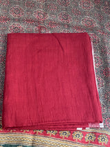 Pure Linen Unstitched Suit - Ajrakh Print Design image 2