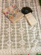 Jamdani Suit – Embroidered Knot Work image 2