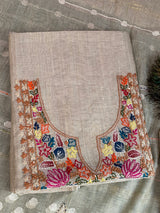 Jamdani Suit – Faded Golden Work image 3