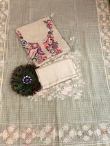 Jamdani Suit – Embroidered Knot Work image 2