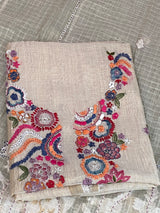 Jamdani Suit – Embroidered Knot Work image 1