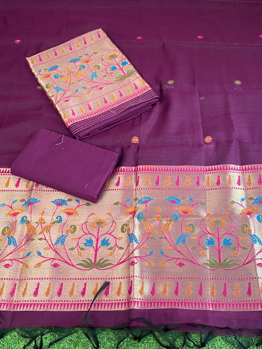 Jamdani Suit – Floral Print