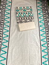 Ikkat Khadi Cotton Unstitched Suit image 2