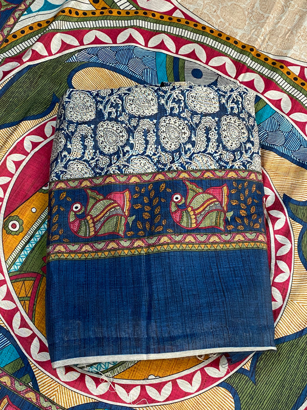Maheshwari Cotton Kalamkari - Blue