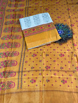 Pure Maheshwari Unstitched Suit - Kalamkari 2nd Design image 1
