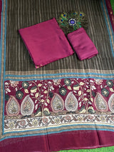 Plain Maheshwari Digital Dupatta Design image 1