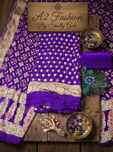The Royal Purple Pure Khaddi Georgette image 2