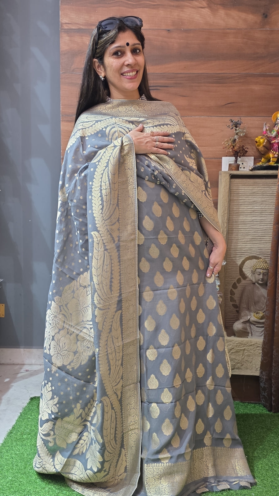 Khadi Georgette Banarsi