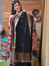 Beautiful Maheshwari Silk ( Black beauty ) image 3
