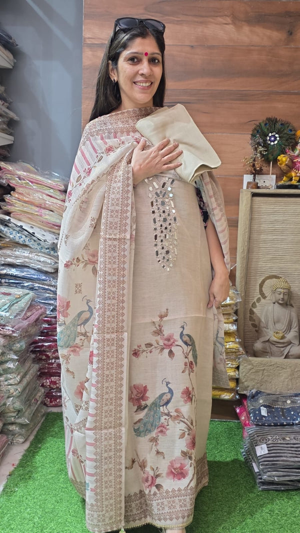 Natural Beige Jamdhani