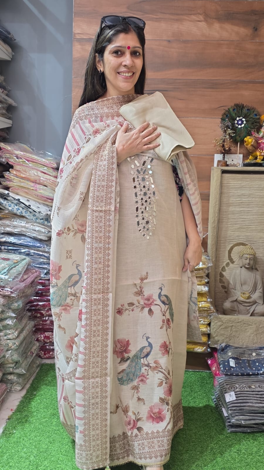 Natural Beige Jamdhani