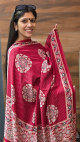 Khubsurat Red Muslin Cotton image 2