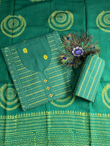 Beautiful Handloom Cotton (Green ) image 2