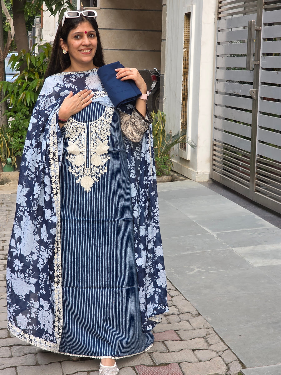Beautiful Pure Cotton Suit ( Oye Hoye Dupatta )