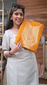 Sunshine Elegance - Pure Maheshwari Silk image 2