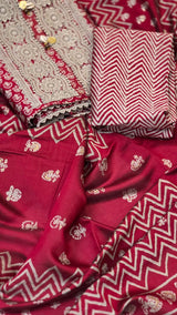 Hot Cake Modal Cotton Suit Maheroon image 4