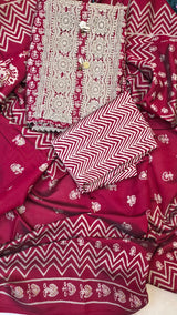 Hot Cake Modal Cotton Suit Maheroon image 3