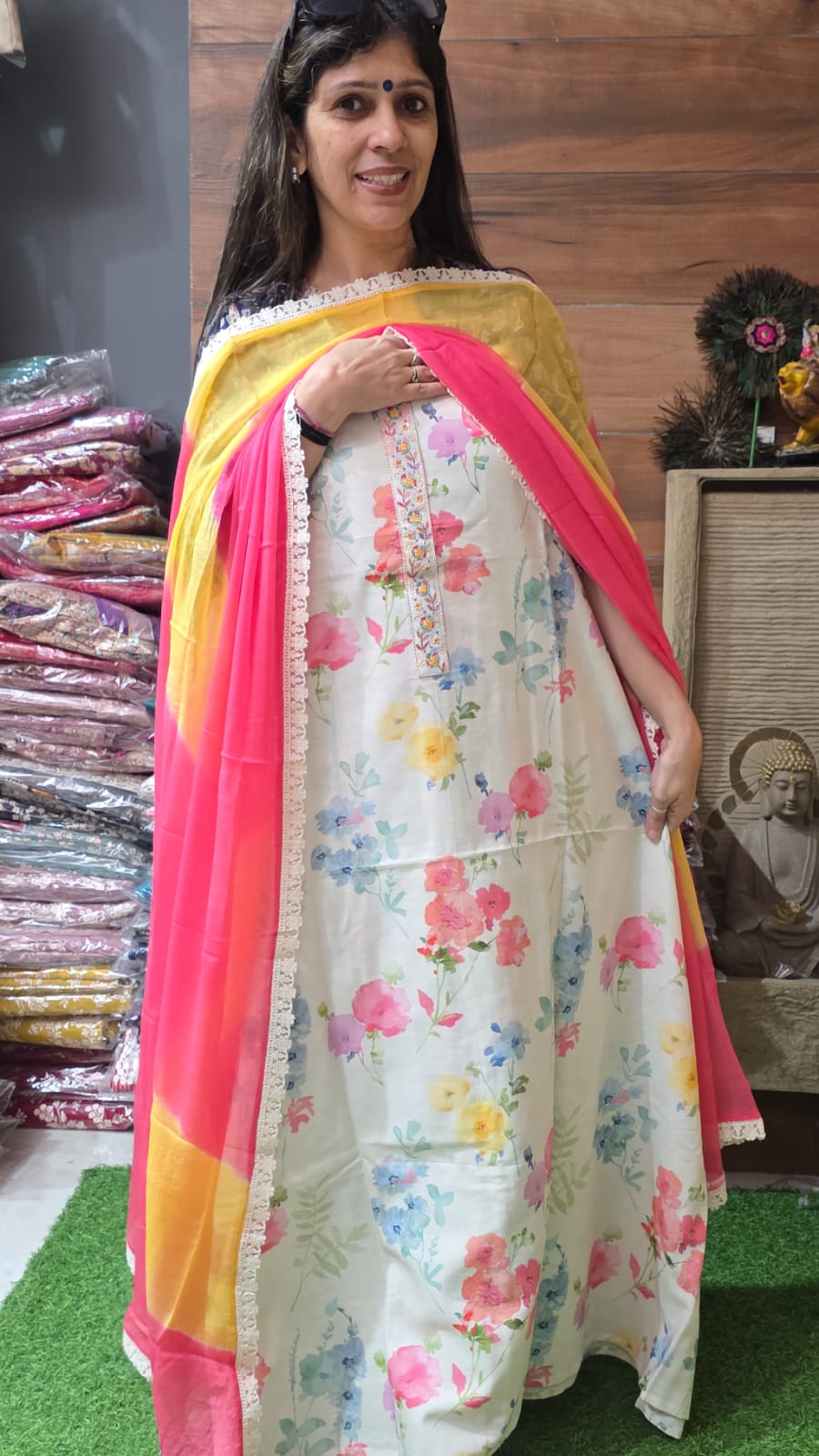 Premium Linen chiffon dupatta ( heavy discount )