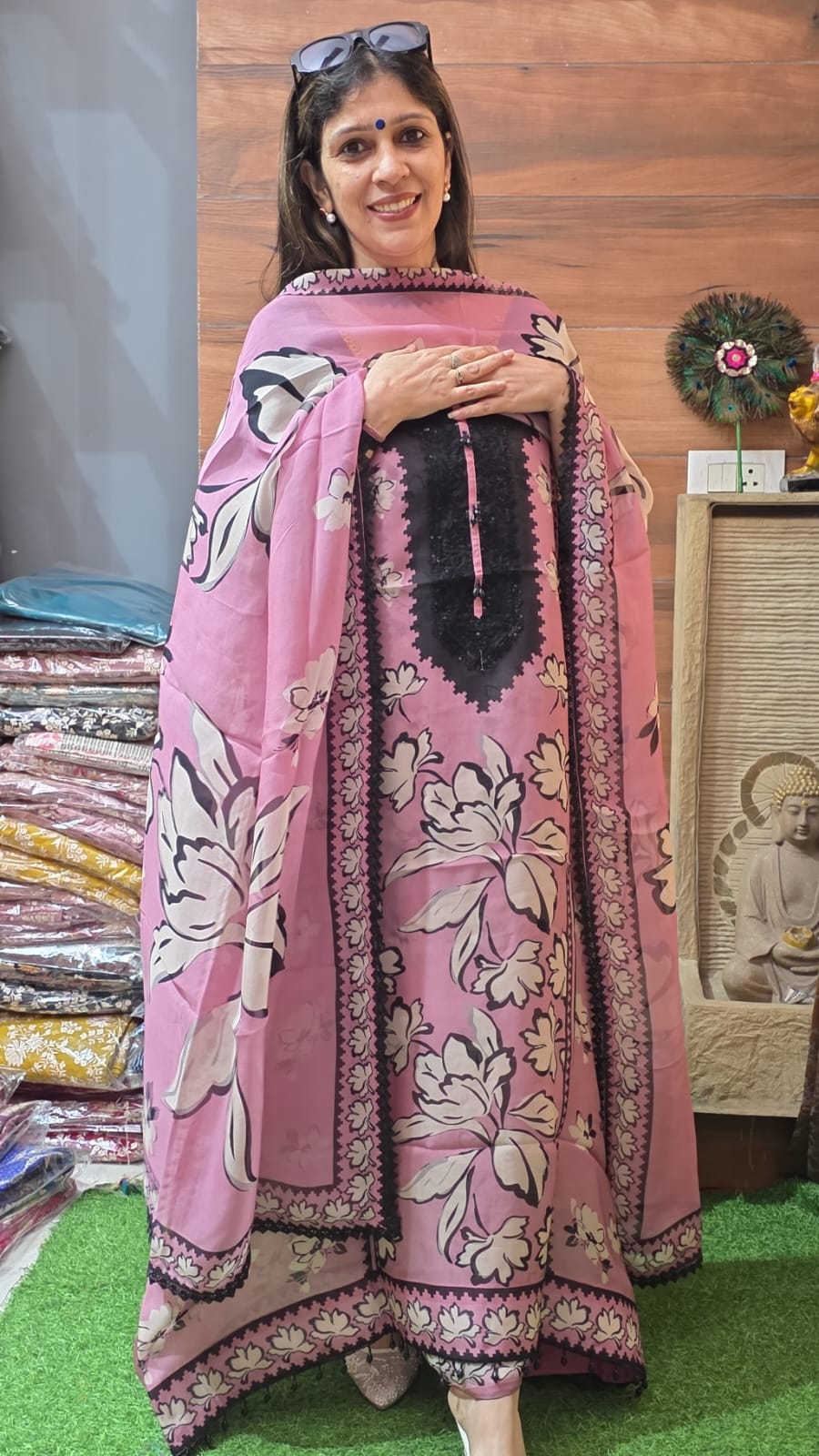 Designer Soft Glass Organza ( Suit No 20 )