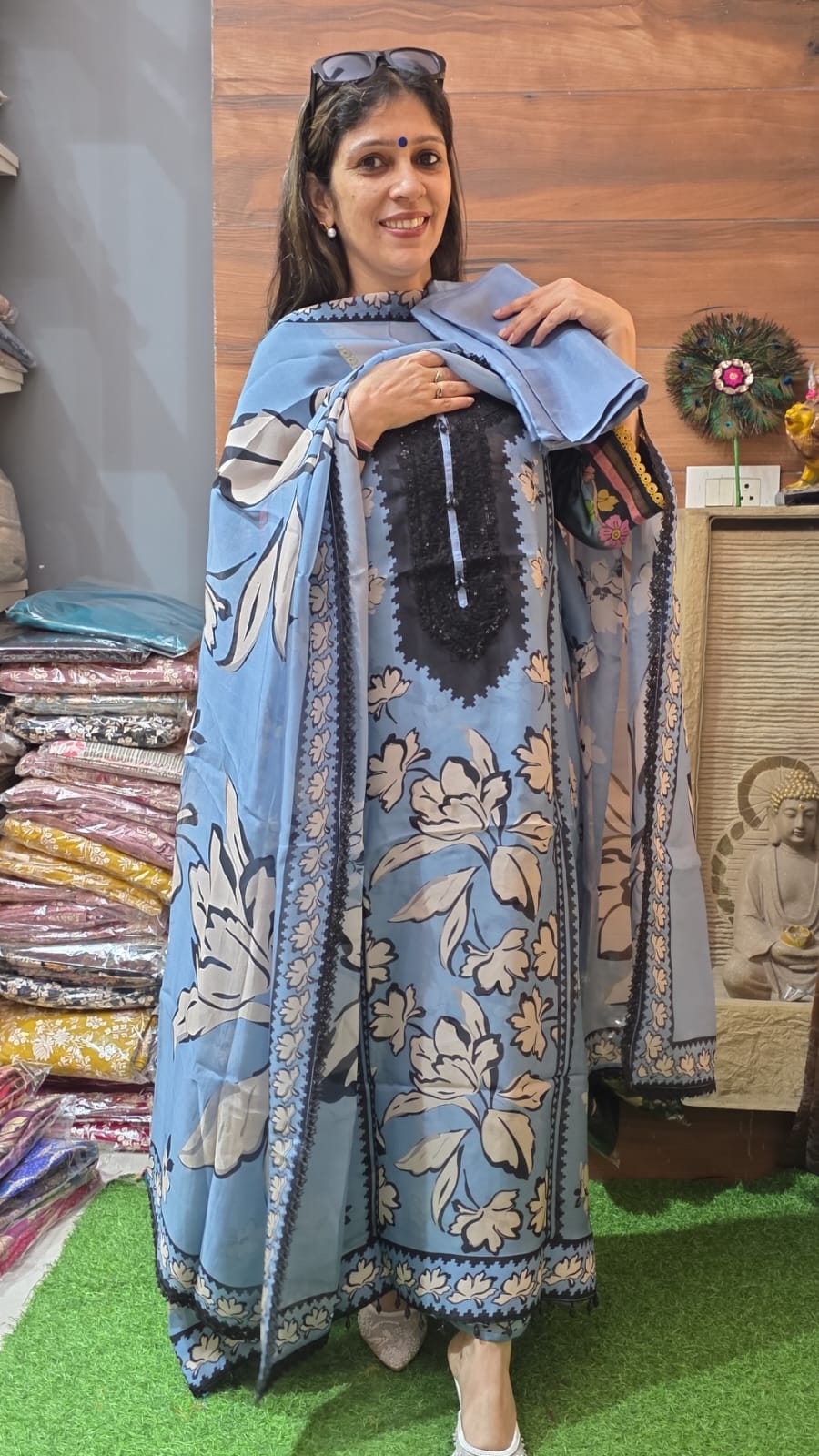 Designer Soft Glass Organza ( Suit No 21 )