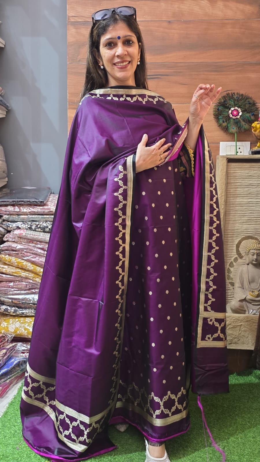 Exclusive and Rich Banarasi Mashru Silk ( Suit No 30 )