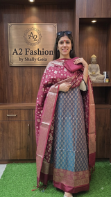 Banarsi Maheshwari silk image 2