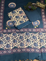 Premium Cotton suit ( Steel Blue ) image 3