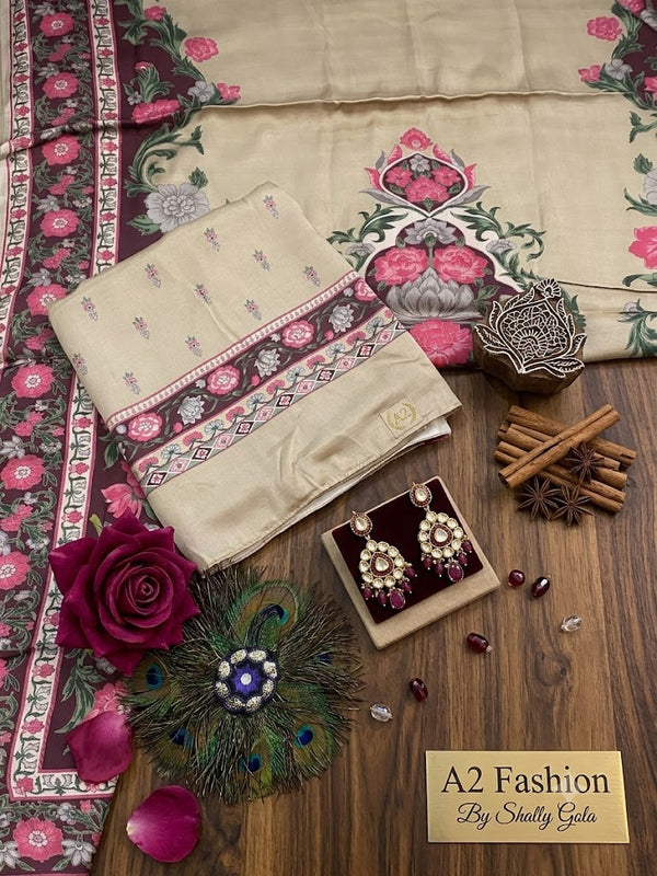 1200 Rs Discount on Makhan Malai Pure Modal silk