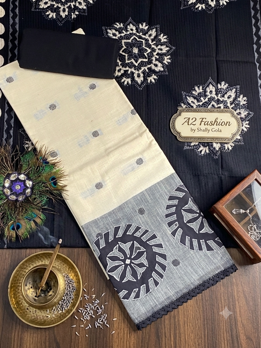 Classy and Designer Handloom Cotton ( Suit no 23 )