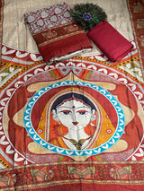 Maheshwari Cotton Kalamkari - Red image 2