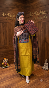 Pure Cotton with Ajrak Cotton Dupatta image 2