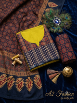 Pure Cotton with Ajrak Cotton Dupatta image 1