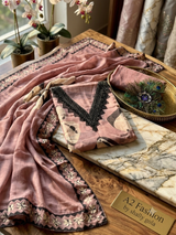 Designer Twril Oraganza beautiful Rose Gold colour image 1